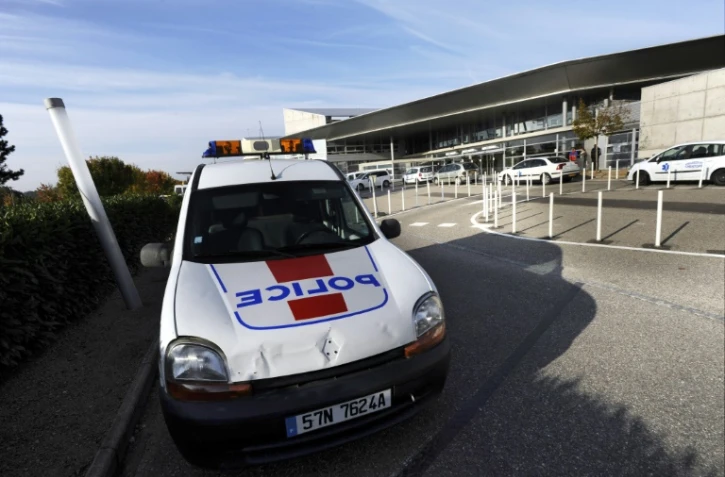 Une voiture de police Ă Mulhouse, le 20 octobre 2009