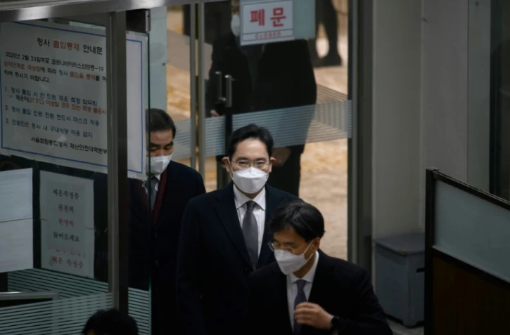 L'héritier de Samsung Lee Jae-yong à son arrivée à un tribunal de Séoul le 18 janvier 2021