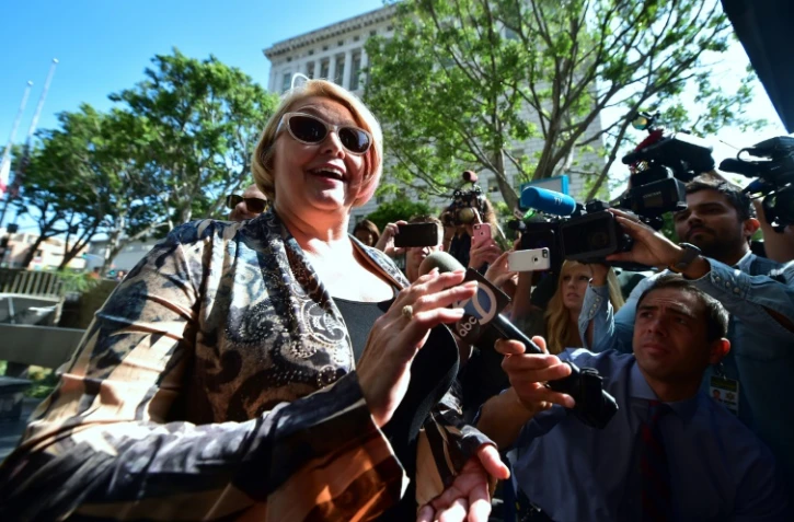 Samantha Geimer devant un tribunal de Los Angeles, le 9 juin 2017