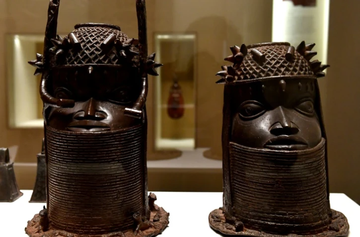 Des représentations royales datant de la fin du 18e siècle au Bénin, exposée au musée du Quai Branly, le 18 juin 2018 à Paris