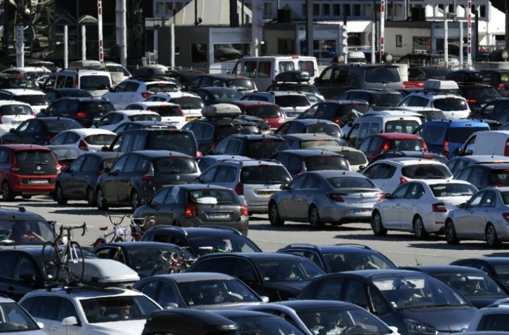 Embouteillages sur l'A7 près de Vienne le 13 août 2016