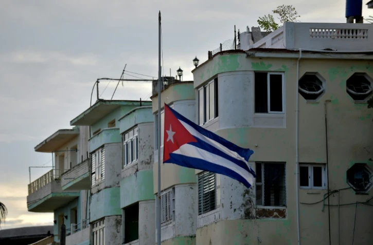 Drapeau cubain à La Havane, le 19 mai 2018