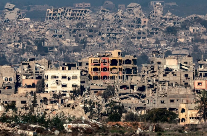 Destructions à Gaza, vues depuis Israël, le 13 janvier 2025