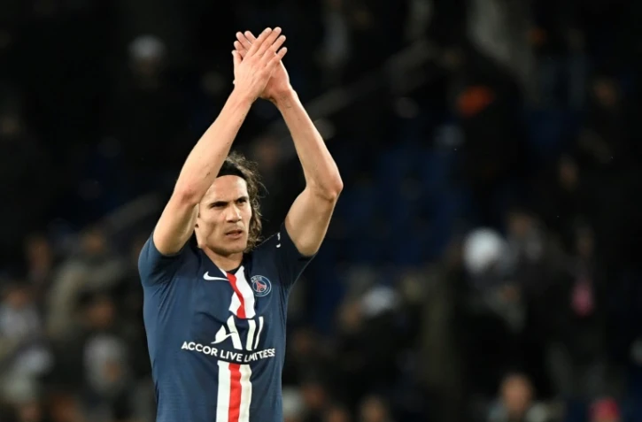L'attaquant uruguayen du Paris-SG, Edinson Cavani, à l'issue du match de Ligue 1 face à Lille, au Parc des Princes, le 22 novembre 2019