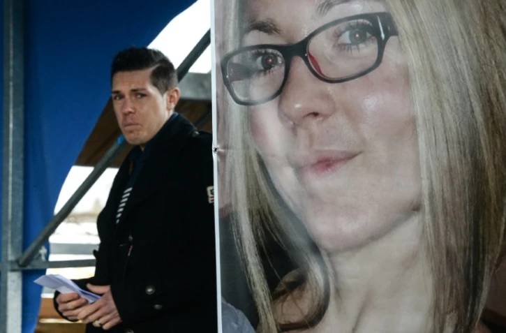 Le mari d'Alexia, Jonathann Daval lors d'une marche silencieuse à Gray, le 7 novembre 2017