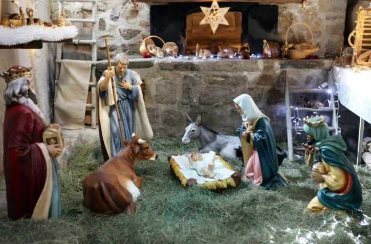 Une crèche le 20 décembre 2010 à Luceram dans le sud-est de la France