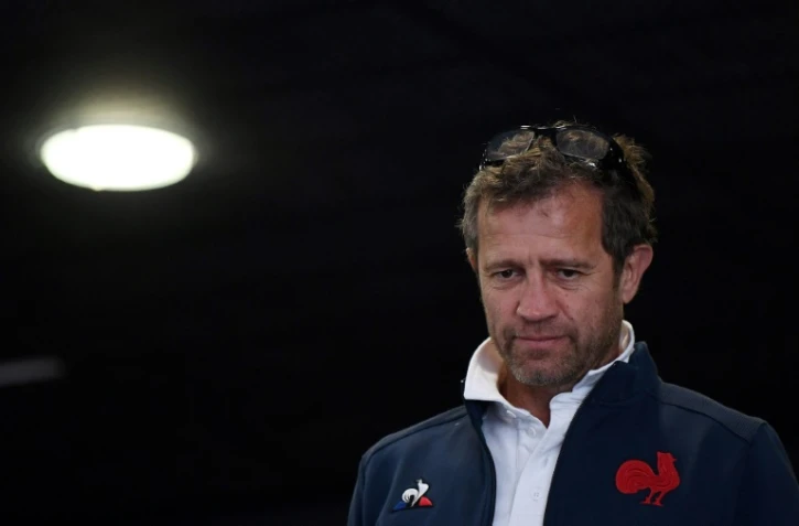 Le sélectionneur du XV de France Fabien Galthié lors de sa conférence de presse, le 7 février 2020 à Marcoussis