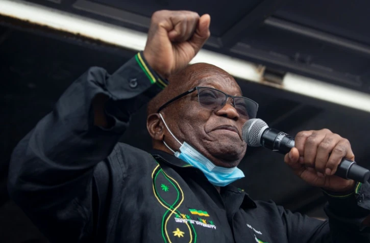 L'ex-président sud-africain Jacob Zuma à son domicile à Nkandla (Afrique du Sud) le 4 juillet 2021