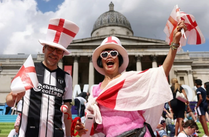 Des supporteurs anglais à Londres, le 1er août 2022