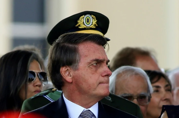 Le président brésilien Jair Bolsonaro à Brasilia le 23 août 2019
