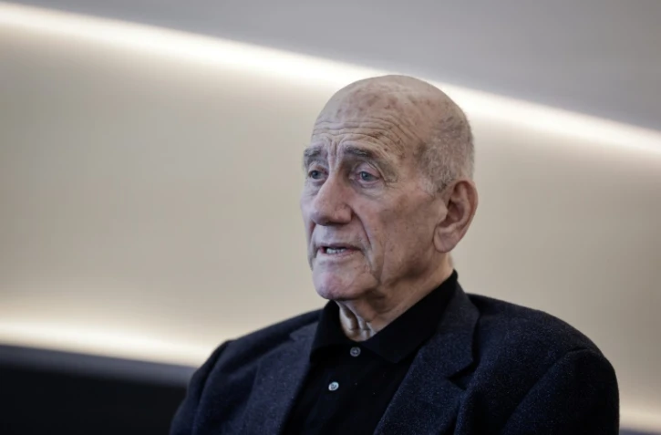 L'ancien Premier ministre israélien Ehud Olmert, le 9 juin 2025 à Paris