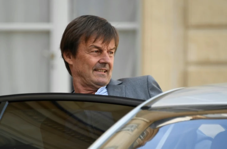 Nicolas Hulot à l'Elysée, le 22 août 2018