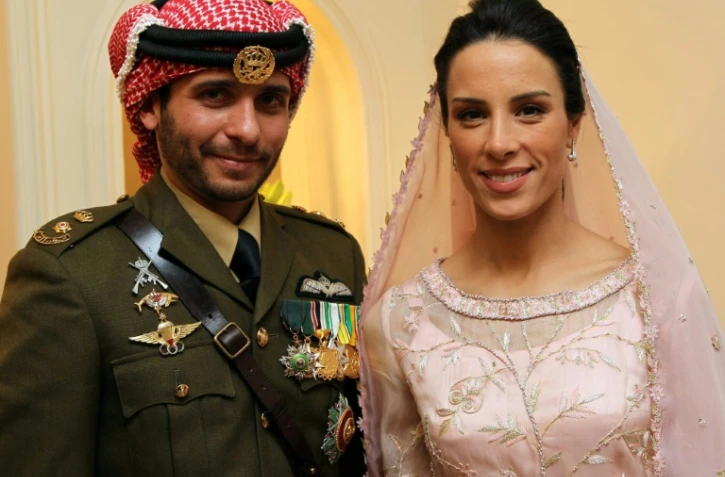 Le prince Hamza pendant son mariage avec la princesse Basma Otoum, le 12 janvier 2012 à Amman