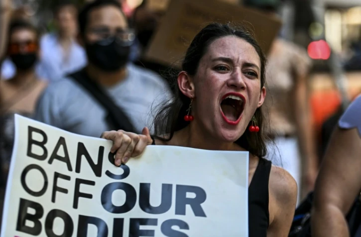 manifestation pour le droit à l'avortement le 24 juin 2022 à Miami, Etats-Unis