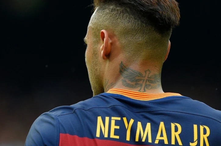 L'attaquant brésilien du FC Barcelone Neymar lors d'un match contre l'Espanyol Barcelone, le 8 mai 2016 au Camp Nou