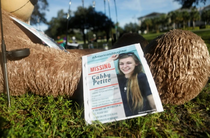 Un mémorial en l'honneur de Gabby Petito à North Port, en Floride, le 20 septembre 2021