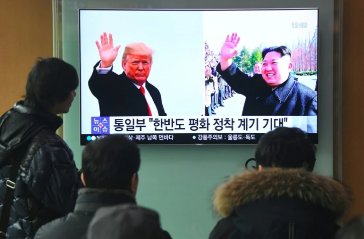Une chaîne de télévision sud-coréenne rapporte l'annonce historique d'un sommet en tre Donald Trump et Kim Jong Un