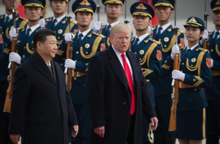 Donald Trump et Xi Jinping le 7 novembre 2017 à Pékin
