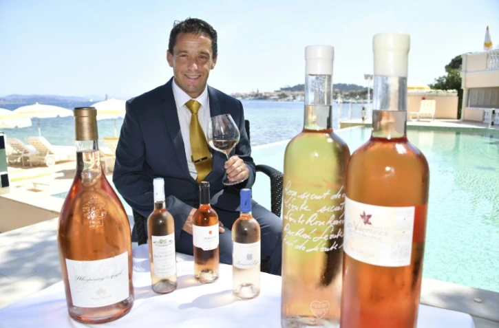 Franck Perroud, sommelier au triple étoilé Michelin de la Vague d'Or à Saint-Tropez, le 29 mai 2017