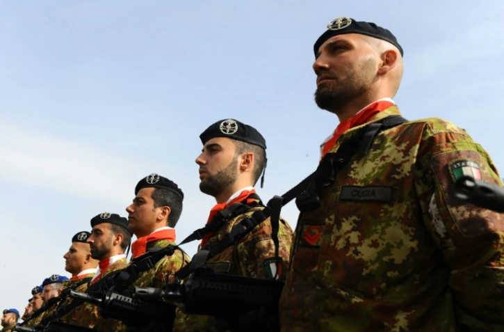 Des soldats italiens à Herat, en Afghanistan, le 18 février 2014