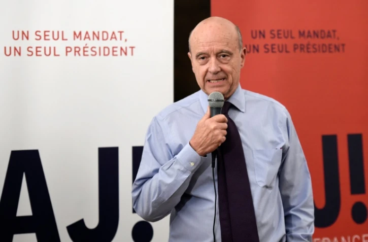 Alain Juppé le 21 novembre 2016 à son QG de campagne à Paris