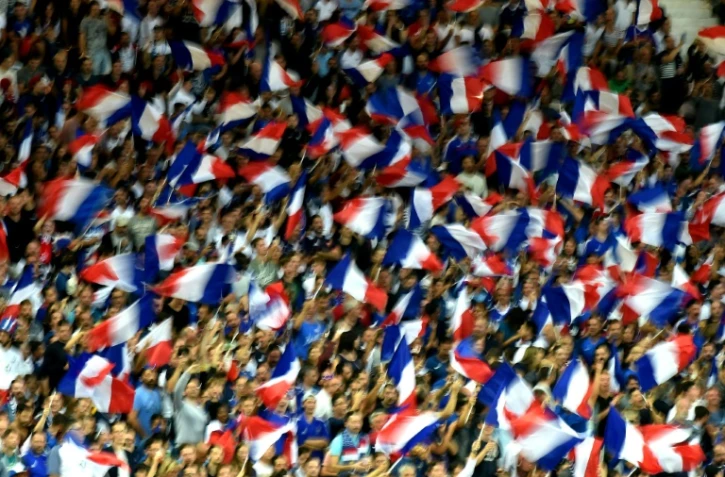 Les supporters français lors du match nul face au Luxembourg, le 3 septembre 2017 à Toulouse lors de la phase qualificative pour le Montial 2018  