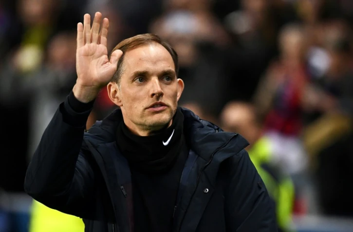 L'entraîneur du Paris-SG, Thomas Tuchel, lors de la demi-finale de la Coupe de France face à Nantes, au Parc des Princes, le 3 avril 2019