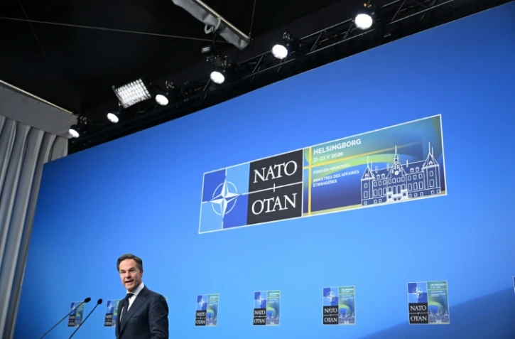 Le secrétaire général de l'Otan Mark Rutte à Helsingborg en Suède le 22 mai 2026