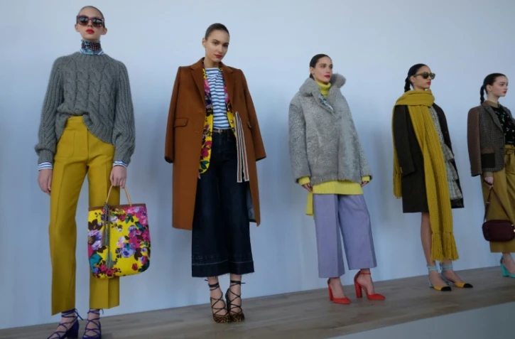 Des mannequins J.Crew à la Fashion Week de New York le 14 février 2016