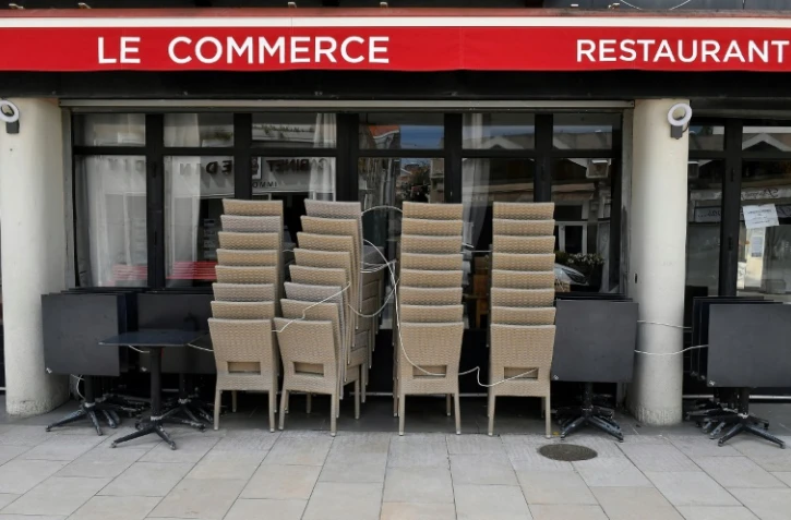 Ce restaurant d'Arcachon (Gironde) garde portes closes, le 13 avril 2020