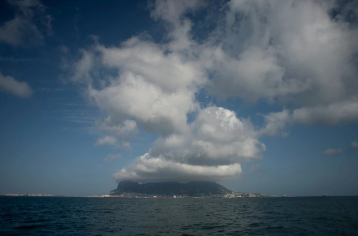 Une vue du rocher de Gibraltar depuis Algérisas