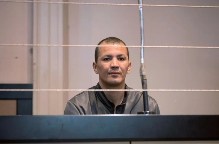 Samir Dardouri, accusé d'avoir tué un étudiant de 21 ans, Jérémie Labrousse, devant le tribunal d'Aix-en-Provence, le 12 mai 2017