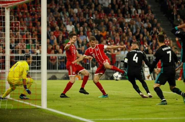 Le Bayern face au Real Madrid, en demi-finale aller de la Ligue des champions, à Munich, le 25 avril 2018