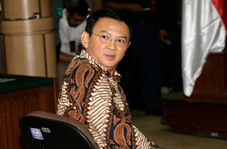 Le gouverneur chrétien de Jakarta, Basuki Tjahaja Purnama, jugé depuis mardi pour blasphème, au tribunal de Jakarta le 13 décembre 2016
