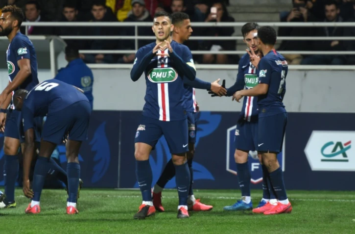 Leandro Paredes a ouvert la voie du succès du PSG face à Pau en Coupe de France, le 29 janvier 2020 au stade du Hameau