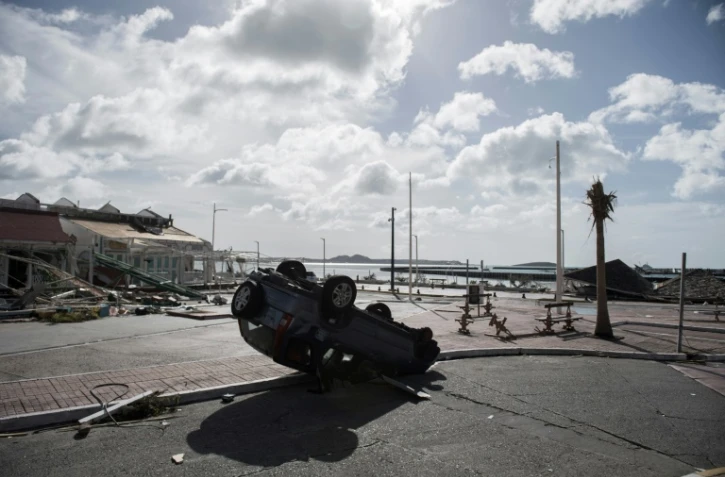 Le port de Marigot sur l'île de Saint-Martin le 8 septembre 2017