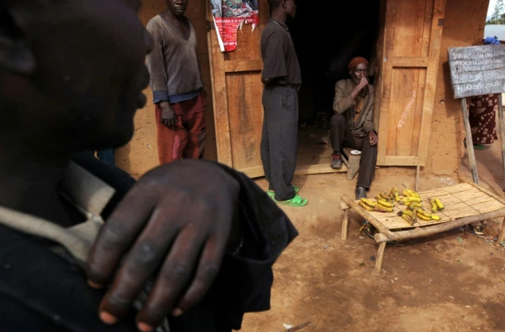 Dans le village de Miriki, au nord de Goma, en RDC, le 25 janvier 2009, alors contrôlé par des rebelles hutus du FDLR