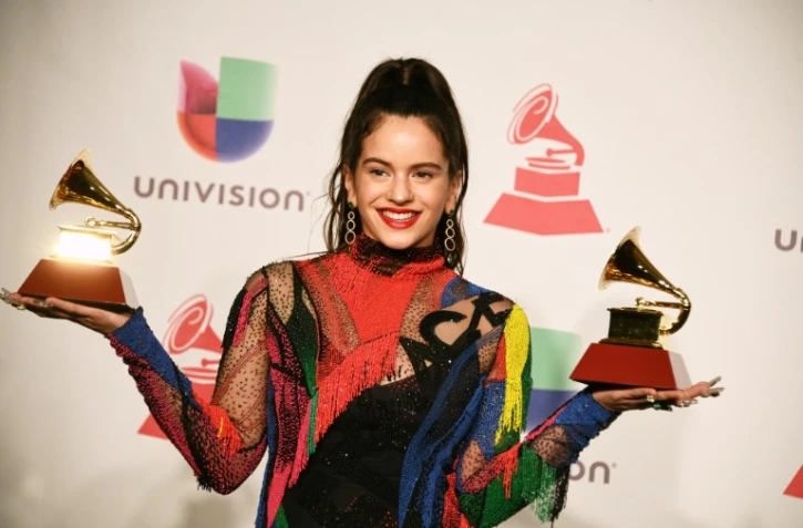 La chanteuse espagnole Rosalia lors des Latin Grammy Awards à Las Vegas, le 15 novembre 2018