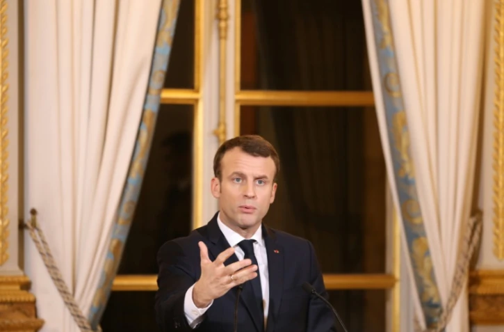 Le président Emmanuel Macron, le 26 janvier 2018 à l'Elysée, à Paris