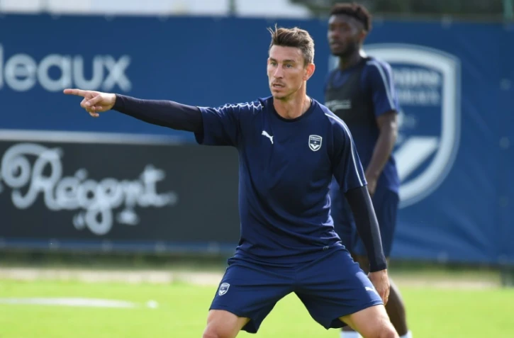 Le défenseur bordelais Laurent Koscielny, à l'entraînement, le 13 août 2019 au Haillan, près de Bordeaux