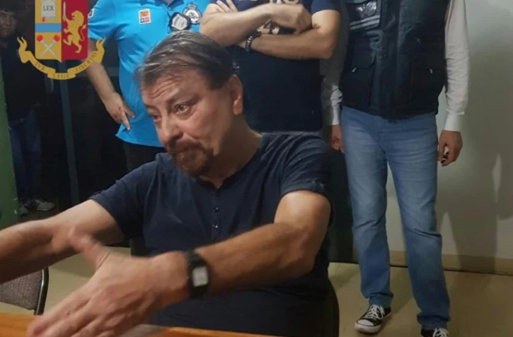 Photo fournie par la police bolivienne le 13 janvier 2019 de l'ex-activiste d'extrême gauche italien Cesare Battisti 