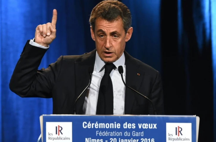 Nicolas Sarkozy, président des Républicains, le 20 janvier 2016 à Nîmes