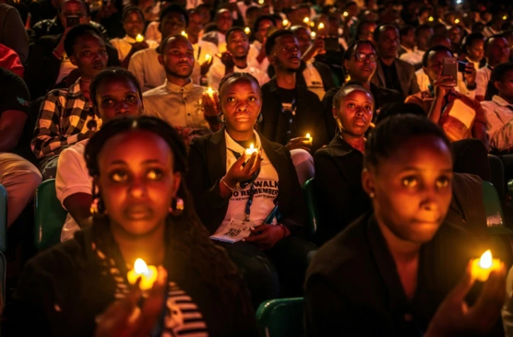 Veillée nocturne pour commémorer le génocide, 30 ans après, le 7 avril 2024 à Kigali 