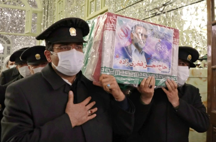 Photo diffusée par le ministère iranien de la Défense le 29 novembre 2020 sur l'hommage rendu au scientifique Mohsen Fakhrizadeh, à Mashhad