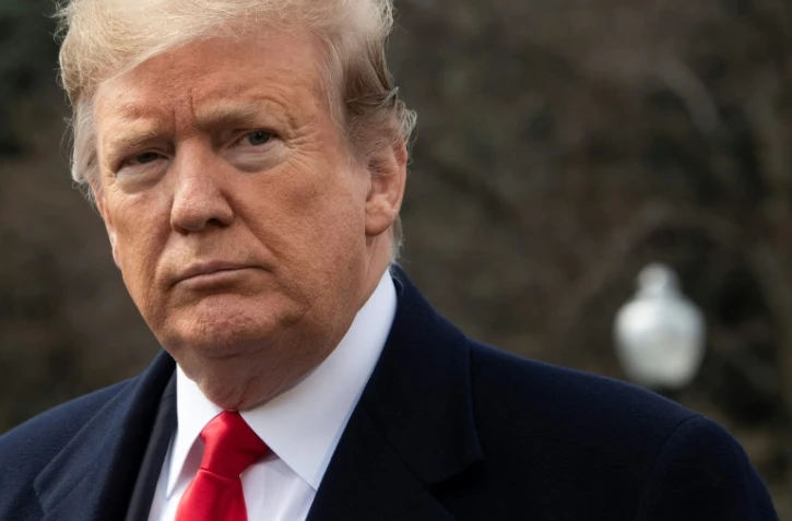 Donald Trump mercredi dans les jardins de la Maison Blanche 