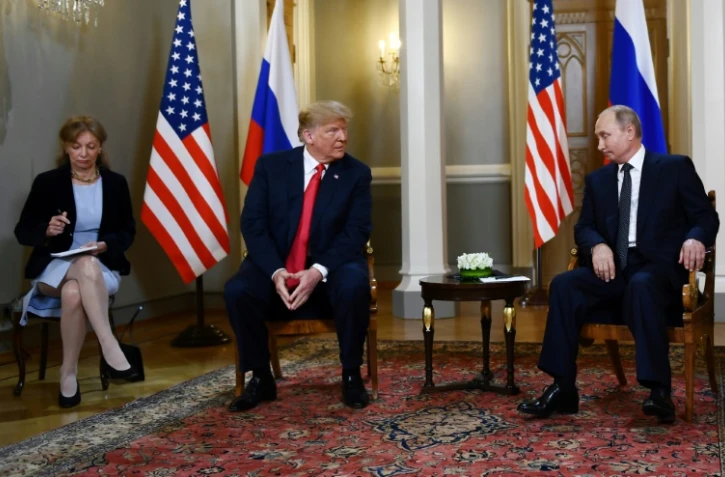 Le président américain Donald Trump rencontre le président russe Vladimir Poutine, le 16 juillet 2018 à Helsinki