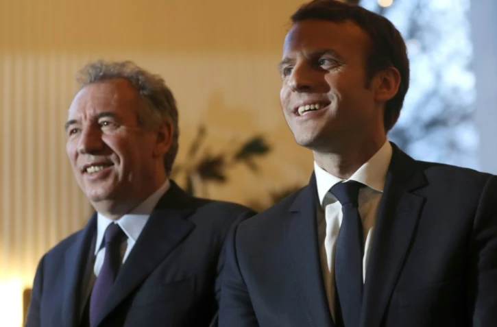 François Bayrou et Emmanuel Macron à Paris, le 23 février 2017