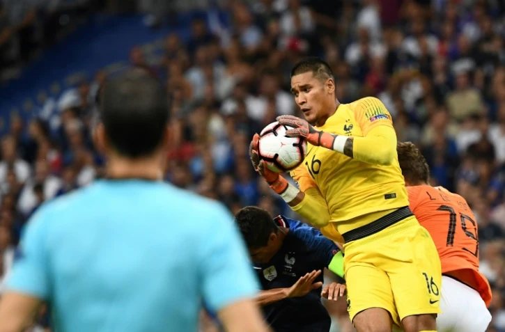 Le gardien du PSG et de l'équipe de France lors du match de Ligue des nations contre les Pays-Bas, le 9 septembre 2018 au Stade de France