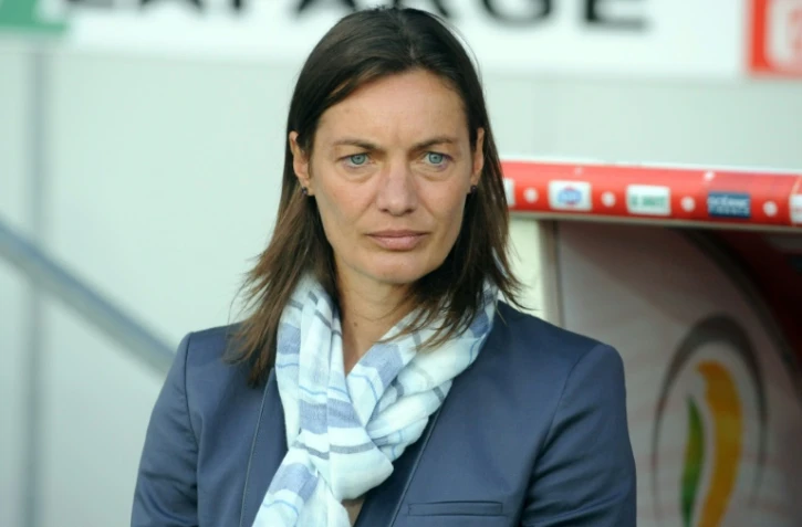 L'entraîneure de Clermont Corinne Diacre à Brest, le 4 août 2014