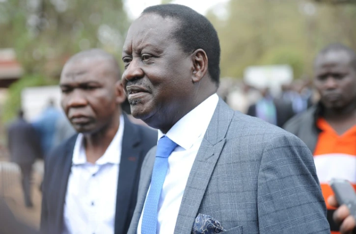 Le candidat de l'opposition kényane Raila Odinga le 11 août 2017 à Nairobi